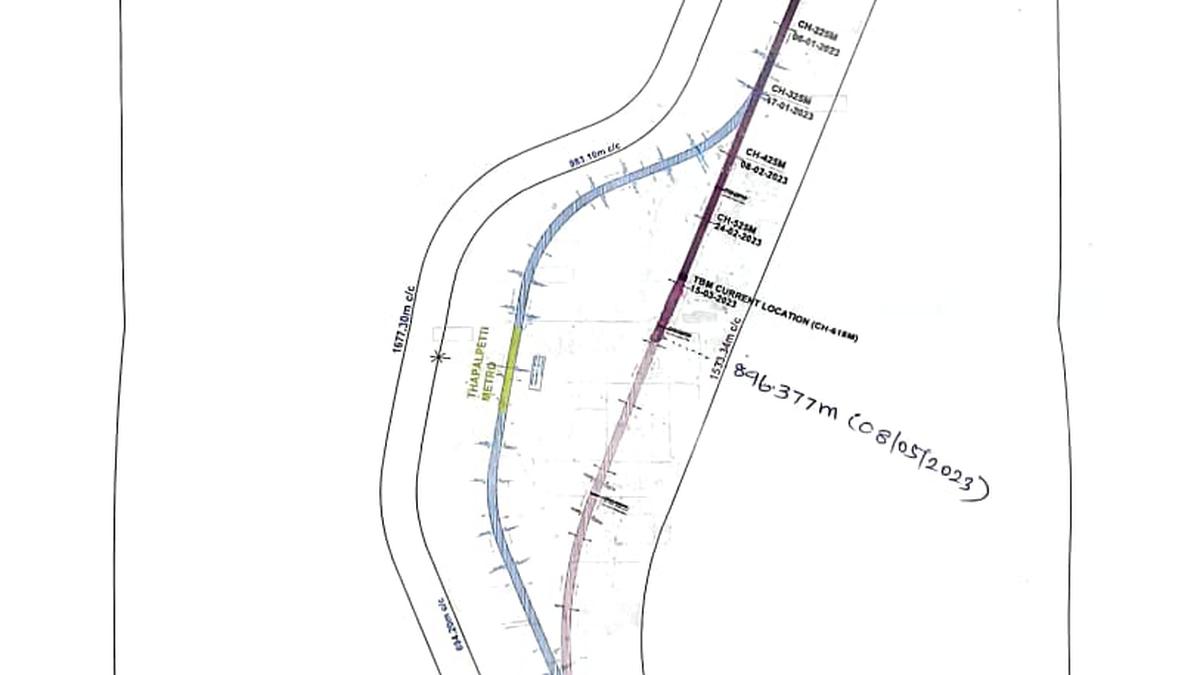 Upload Revised Alignment Map On Website Within 24 Hours Madras High   CMRL Realignment Map 